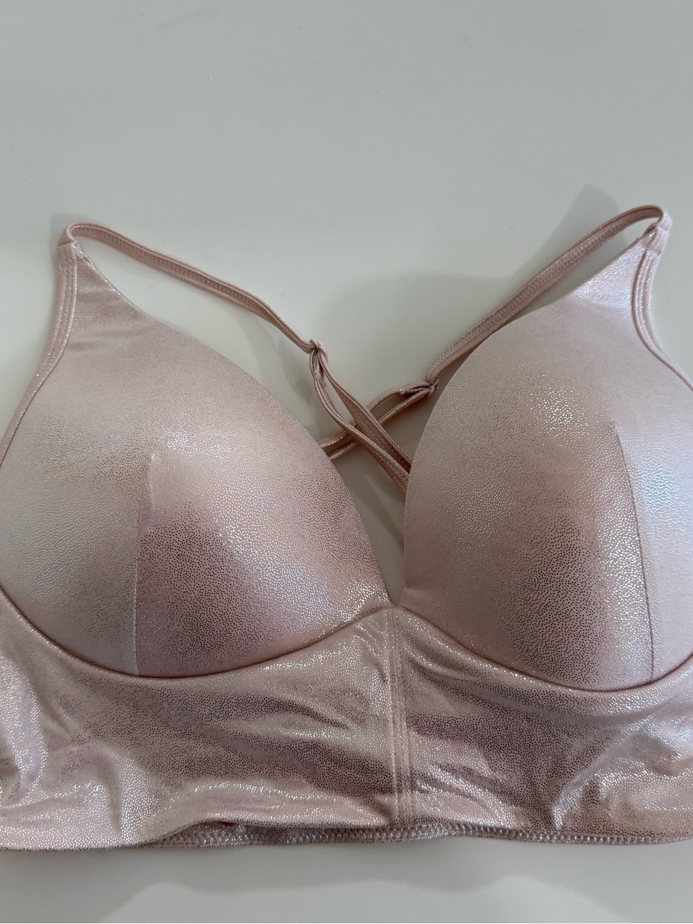 Shimera Shimmery Rose Longline Bralette